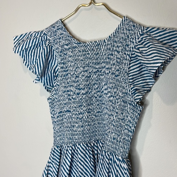 Striped Blue Mini Dress - Picture 5 of 8